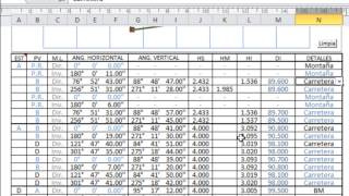 LEVANTAMIENTO TOPOGRÁFICO CON TEODOLITO 4 de 4  Proceso de datos en Excel [upl. by Som377]