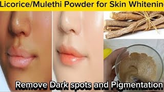 Likorice  Mulethi Powder for Skin Whitening  Remove Dark Spots  Hyperpigmentation [upl. by Chapnick]