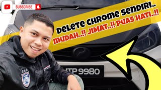 MYVI G3  quotDELETE CHROMEquot GRILL CARA JIMAT BUAT SENDIRI JE KAT RUMAH [upl. by Saimerej]