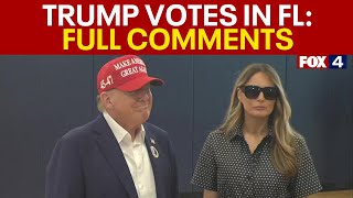 Donald Trump speaks after voting in 2024 Election FULL COMMENTS [upl. by Assitruc472]