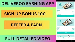 DELIVEROO EARNING APP  DELIVEROO APP SE KAISE PAISE KAMAYE  DELIVEROO PAYMENT PROOF [upl. by Anirahc]