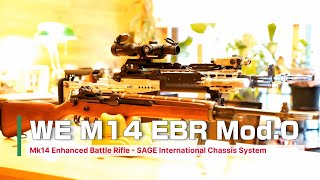 WETECH M14 EBR mod0  Mk14 Sage Chassis  Sage DCSB  Steiner DBALA3 [upl. by Sueddaht]