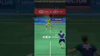 Lee Chong Wei vs viktor axelsen smash power shorts badminton viral [upl. by Sesom]