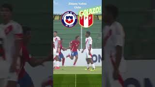 NUEVO GOLAZO de Zidane YAÑEZ Chile SudamericanoSub15 futbolchileno [upl. by Ilene837]