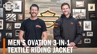 HarleyDavidson Mens Ovation 3in1 Textile Motorcycle Jacket Overview [upl. by Omura53]