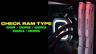 How To Check RAM Type DDR DDR2 DDR3 DDR4 DDR5 In Laptop Or Desktop PC [upl. by Asirem]