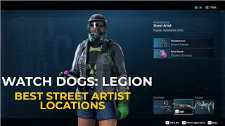 Watch Dogs Legion  BEST LOCATIONS TO FIND A STREET ARTIST [upl. by Rexfourd]