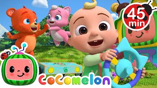 High Five Song  More Animal Adventures  CoComelon Animal Time for Kids [upl. by Ydurt840]