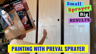 Painting Doors with Preval Sprayer [upl. by Allesor362]