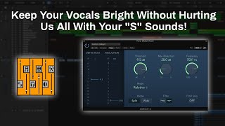 How To Use The DeEsser 2 Plugin Logic Pro X  Removing Unwanted quotSquot Sounds From Your Vocal [upl. by Germaun221]