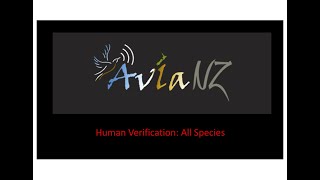 Human verification of all sounds in AviaNZ [upl. by Morril710]