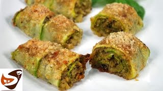 Involtini di zucchine al forno velocissimi e buonissimi – Ricette veloci [upl. by Atter59]