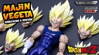 MAJIN VEGETA Tonsen Arttoys SHF Dragon Ball Z Unboxing e Review BR [upl. by Odnomyar]