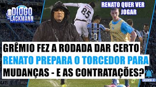 MUDANÇAS ACONTECERÃO  GRÊMIO FORA DO Z4  CHANCES PARA AS PROMESSAS  RENATO COLOCA O PÉ NO CHÃO [upl. by Sinylg]