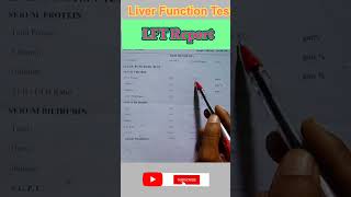 LFT Report  Liver Function Test  Liver Function Test normal range shorts viral lab labrador [upl. by Anchie]