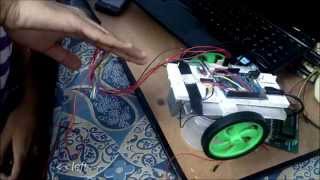 ACCELEROMETER CONTROLLED MOTORCAR USING ARDUINO [upl. by Arait156]