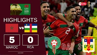 Maroc المملكة المغربية  RCA Republique Centrafricaine 50  GOALS amp HIGHLIGHTS [upl. by Ileray239]