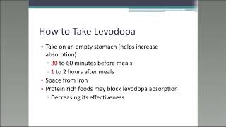 Parkinsons Medications  Part 1 Levodopa [upl. by Carny]