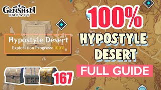 How to Hypostyle Desert 100 FULL Exploration ⭐ SUMERU ALL CHESTS GUIDE 【 Genshin Impact 】 [upl. by Chrotoem7]