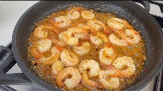 🍤 👌Knoblauch Garnelen Rezept Wie man Shrimps in 5 Minuten köstlich macht ASMR [upl. by Euqinu]