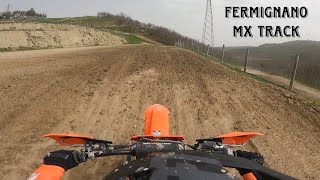 GoPro Fermignano MX Track  2 laps riding sx250f  010424 [upl. by Hbaruas]