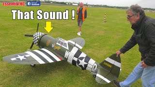 BIG MOKI 250cc RADIAL P47 JUG AND CORSAIR AWESOME and GLORIOUS SOUND [upl. by Virnelli]