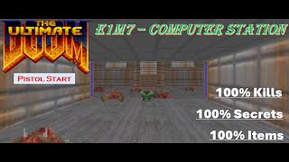 The Most Famous DooM Map  DooM E1M7  Computer Station UVMax [upl. by Ailalue]