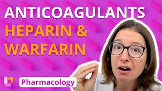 Anticoagulants heparin amp warfarin  Pharmacology  Cardiovascular  LevelUpRN [upl. by Namaj]