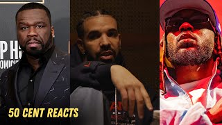 50 Cent Gives Horrible Reacts To Drakes quotFamily Mattersquot Diss He Must Stop Now [upl. by Osnohpla]