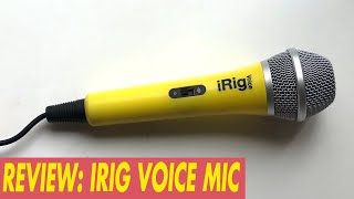 Review Microfono Irig Voice Mic Ik Multimedia Reseña para Iphone y ipad [upl. by Afatsum28]