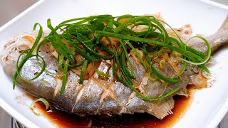 Quick amp Easy Recipe  STEAMED FISH POMPANO  So Yummy [upl. by Ettennor]