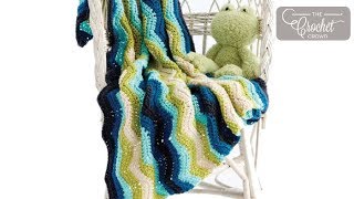 Easy Crochet Chevron Stripes Baby Blanket [upl. by Salomone17]