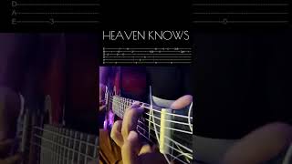 Heaven Knows  IntroVerse tabs Guitar Fingerstyle Tutorial [upl. by Hannahs]