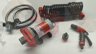 SEAFLO 42 Series Washdown Pump Kit With 75m Coiled Hose [upl. by Ahsitul]