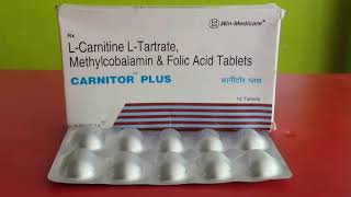 Carnitor plus tablet  Use  Doages  Compostion  Side Effect  Price  Full hindi Review [upl. by Sikorski]