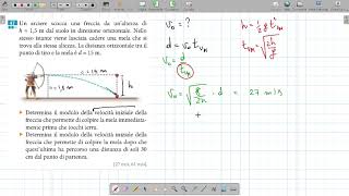 Problemi risolti sul moto parabolico  03 [upl. by Htebirol]