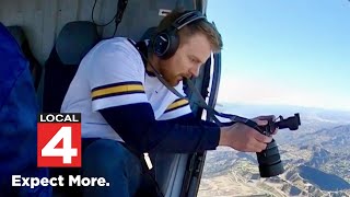 Michigan photographer takes viral photo at Rose Bowl game [upl. by Nelleoj]