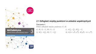 Ćw155 Oblicz odległość między punktami A i B [upl. by Nasus]