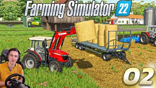 DÉJA UN NOUVEAU TRACTEUR  Farming Simulator 22  Carrière Suivie 2 [upl. by Aneeroc]