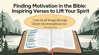 Finding Motivation in the Bible Inspiring Verses to Lift Your Spirit [upl. by Chari74]