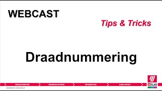 Tips amp Tricks webcast  draadnummering [upl. by Cruickshank]