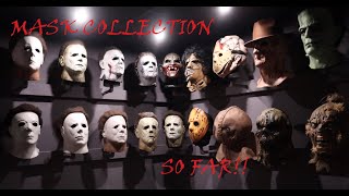 My Halloween mask collection in home theater [upl. by Feodora]