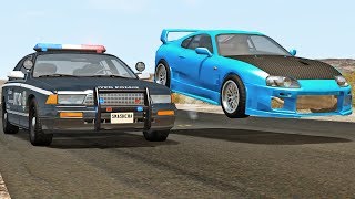 POLICE CHASES Vol 1  BeamNG DRIVE [upl. by Bertila208]