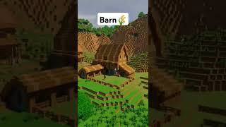 Barn in Minecraft  Tutorial  Minecraft project  minecraftbuilding [upl. by Magas]