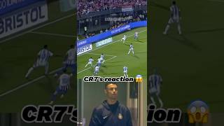 CR7 reaction to Sanabrias overhead kick footballshorts [upl. by Mcbride]