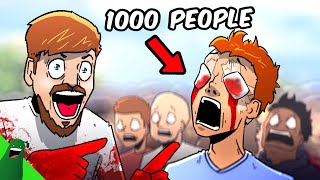 Mr Beast Blinds 1000 People [upl. by Reaht704]