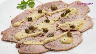 Vitello tonnato la auténtica receta italiana con Joseba Arguiñano Cocina Abierta [upl. by Eerehs]