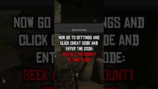 CHEAT CODE Increase Health Stamina Dead Eye In RDR2 rdr2 reddeadredemtion2 tips shorts short [upl. by Nagol]