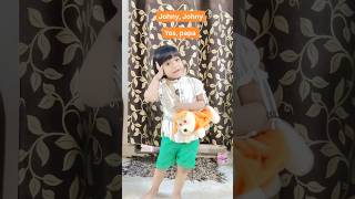 Johny Johny yes papa poem Action song EnglishNursery rhymes with action shorts rhymes poem [upl. by Demmahum392]