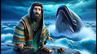 Jonah swallowed by a big fish 🐳 Kids bible story [upl. by Atronna]